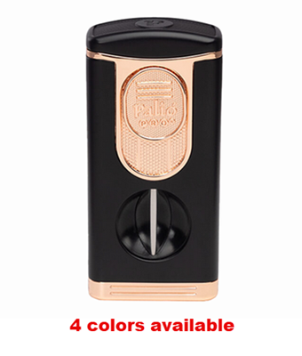 Palio Pro Trevi Triple Jet Flame Lighter with V-cutter