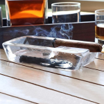 Handcrafted Glass Ashtray from Turkey