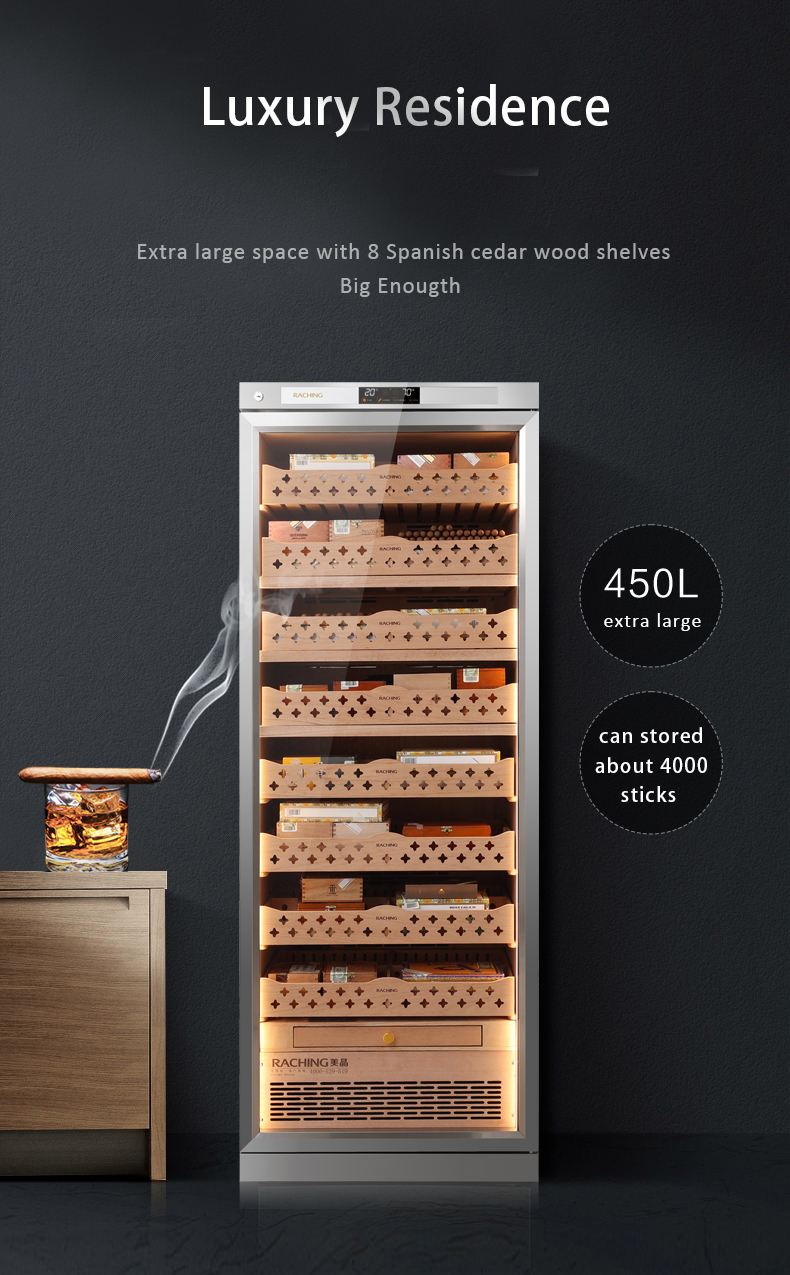 Raching Stainless Steel Series CT48A Humidor