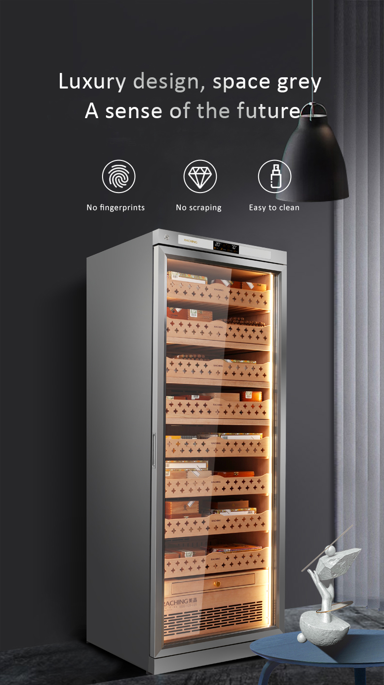 Raching Stainless Steel Series CT48A Humidor