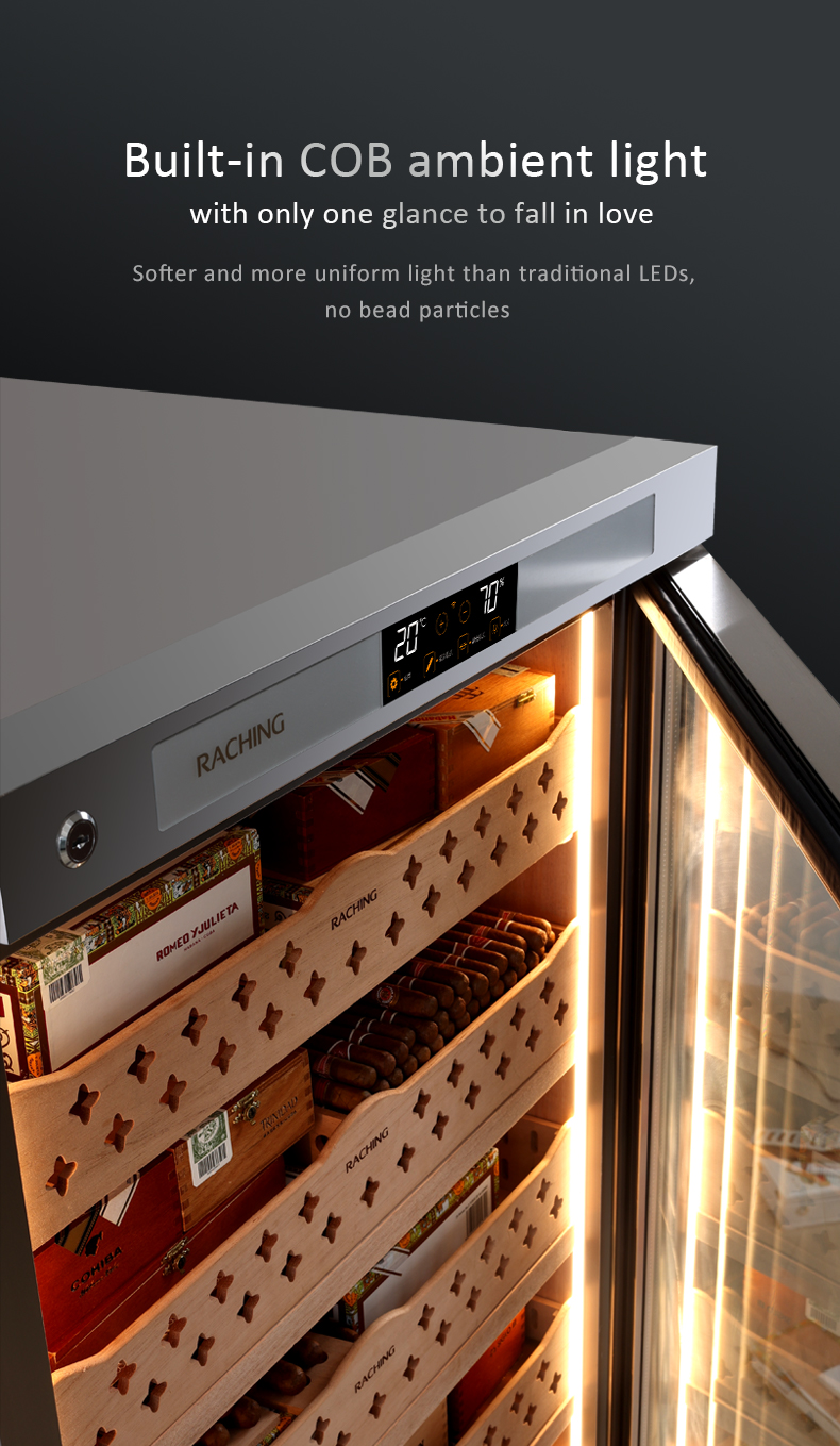 Raching Stainless Steel Series CT48A Humidor