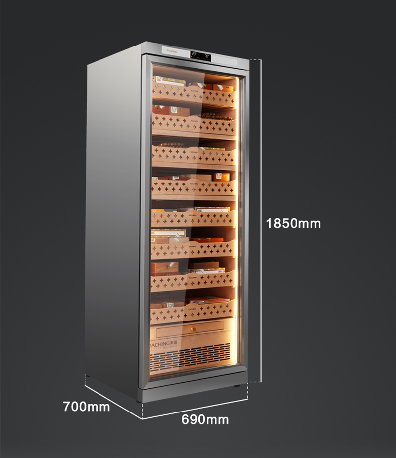 Raching Stainless Steel Series CT48A Humidor